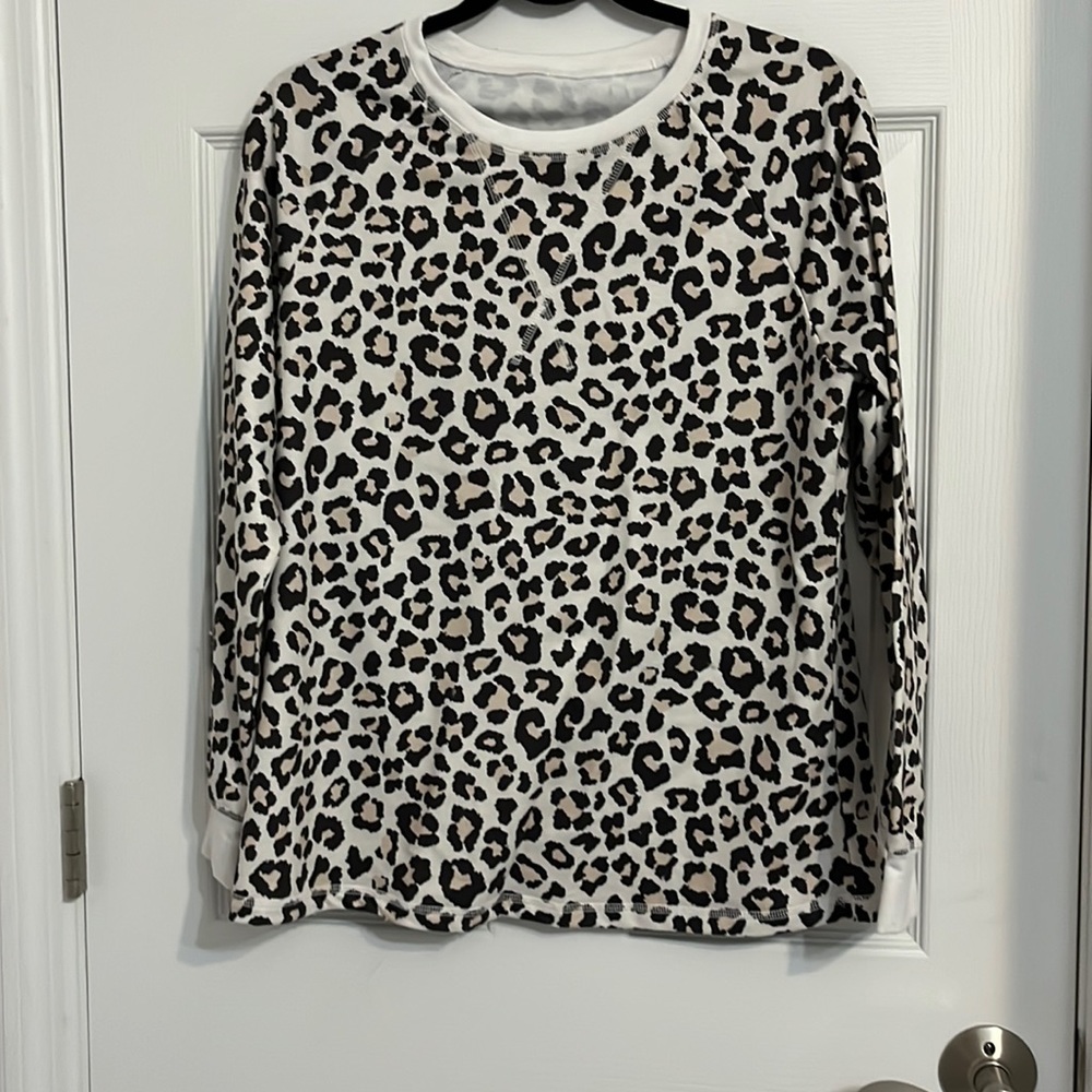 Long Sleeve Cheetah Top